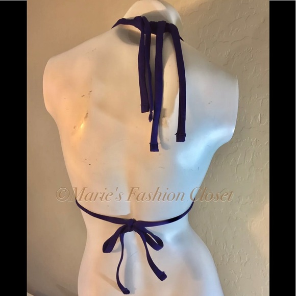 🔺SOLD🔺La Blanca Island Halter Pa Bikini Swim Top - Picture 2 of 2